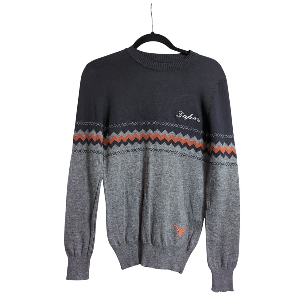 '47 Brand Texas Longhorns Collegiate Chevron Knit Pullover Sweater Men's Size M